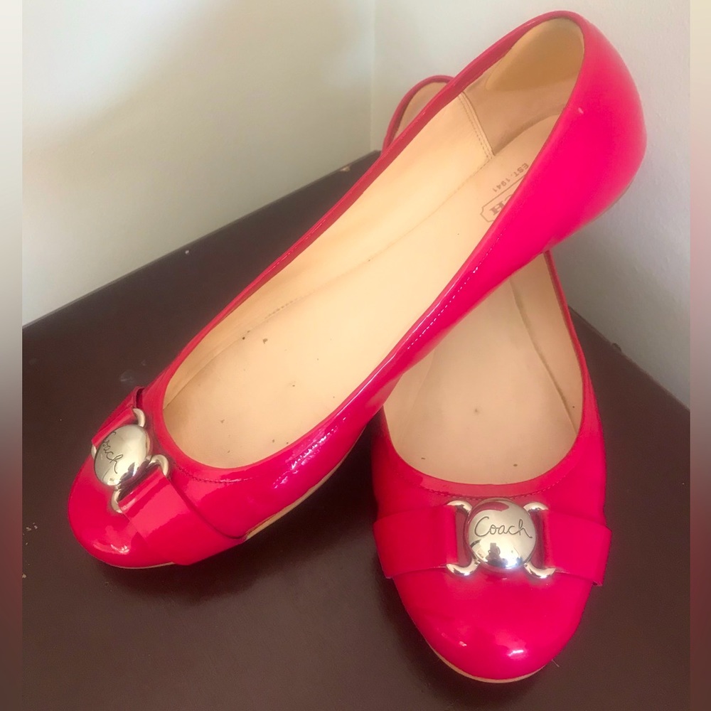 COACH Hot Pink ballet flats, s10B